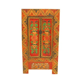 Antique Asian Painted Cabinet For Sale