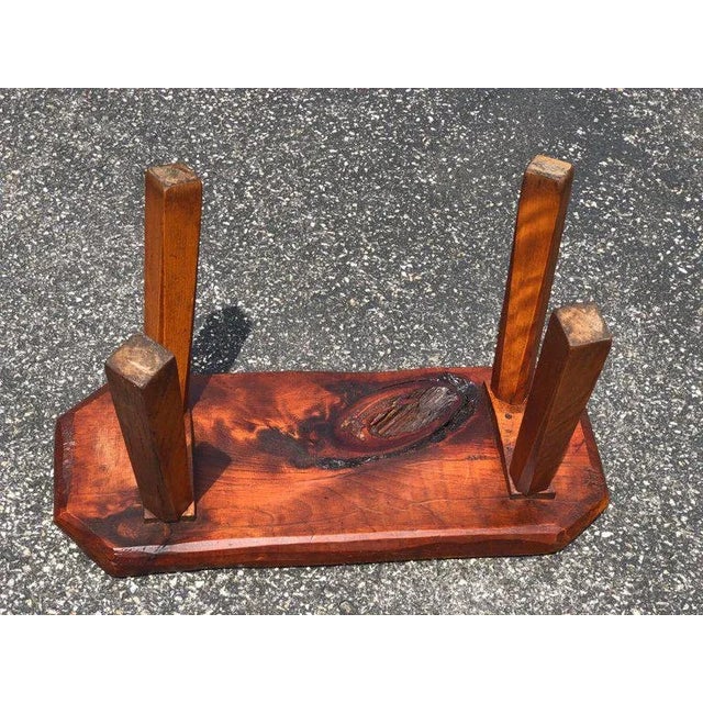 Wood Mid-Century Modern Live Edge Bench or Table For Sale - Image 7 of 12