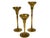 Set of 3 classical style brass candlesticks Candle holders are great for any home decor, beautiful as a center piece, to...
