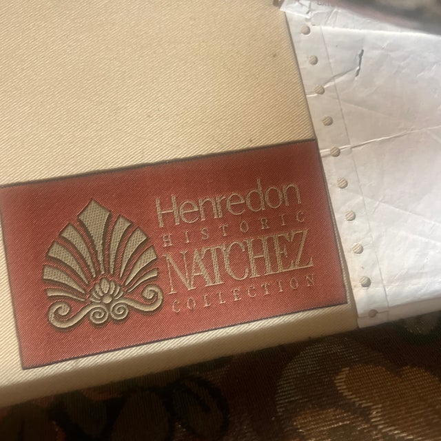 1980s Henredon Natchez Historic Collection Stretch Carved Mahogany Base Sofa For Sale - Image 10 of 10