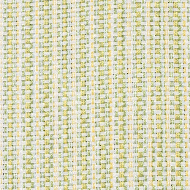 Rustic Sample - Schumacher Rustic Basketweave Fabric in Leaf For Sale - Image 3 of 3