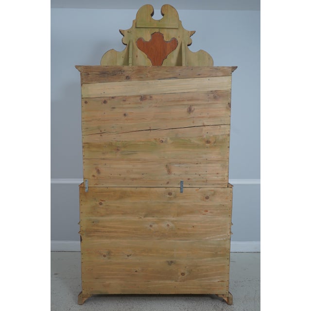 Italian Extremely High Quality Distressed Finish Secretary Desk For Sale - Image 18 of 18