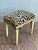 Wood Vintage Boho Hand Painted Leopard Stool For Sale - Image 7 of 7