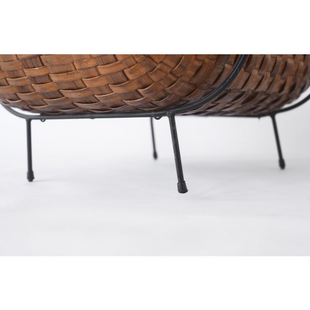 Vintage 1950s MCM Italian Magazine Basket Catch All For Sale - Image 10 of 10