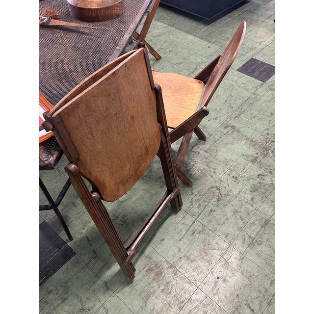 Vintage US Army Folding Chairs, 1960s, Set of 4 For Sale - Image 3 of 11