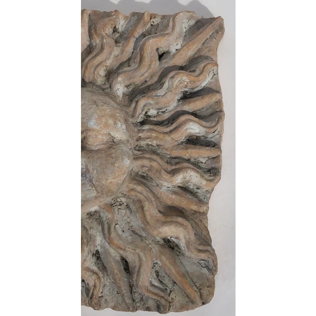 Dessin Fournir Vintage Majorcan Style Cast Stone Sunburst Medallion by Quatrain for Dessin Fournir For Sale - Image 4 of 9