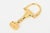 Metal Vintage Gucci Gold Plated Horse Bit Key Chain, 1970's For Sale - Image 7 of 9