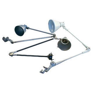 Industrial Table Lamps, Set of 3 For Sale