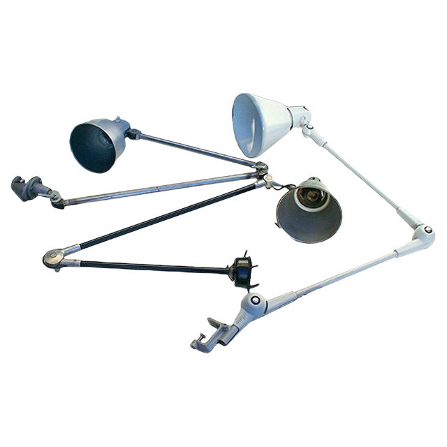 Industrial Table Lamps, Set of 3 For Sale