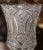 Mid-Century French Cut Crystal Vase With Floral and Geometric Motifs For Sale - Image 4 of 7