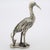 1980s Vintage Italian Handmade Genuine Silver River Bird Heron Solid & Rare Figurine Detailed Sculpture For Sale - Image 5 of 9