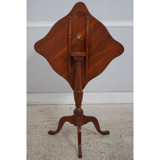 Henkel Harris Cherry Tilt Top Tea Table For Sale - Image 12 of 13