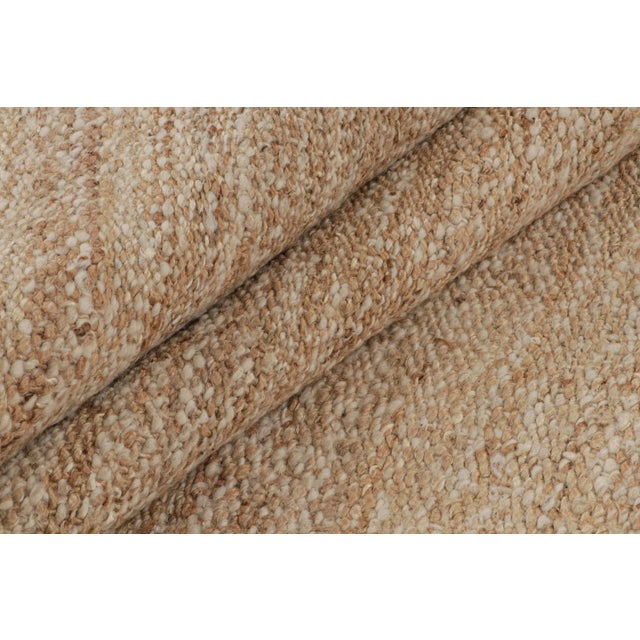 Textile 2010s Rug & Kilim’s Contemporary Jute Kilim in Beige-Brown For Sale - Image 7 of 8