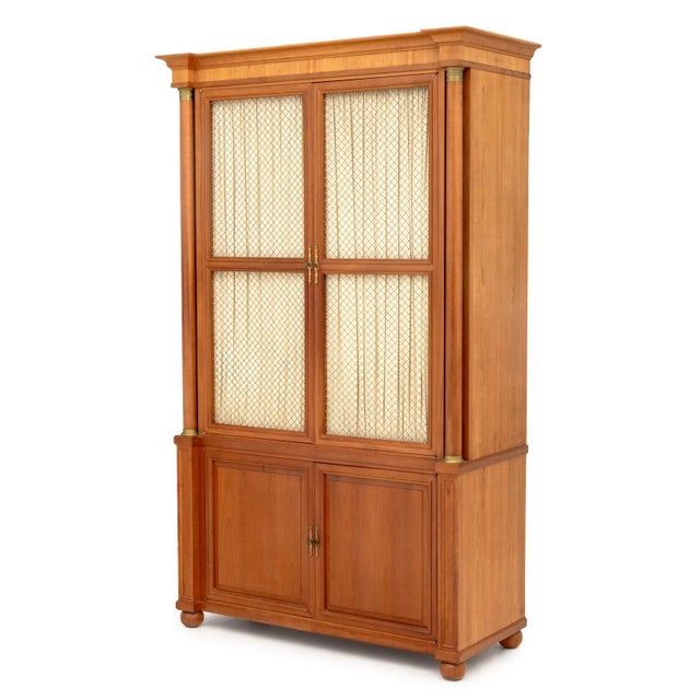 Empire Style Cherrywood Bookcase Cabinet For Sale - Image 9 of 9