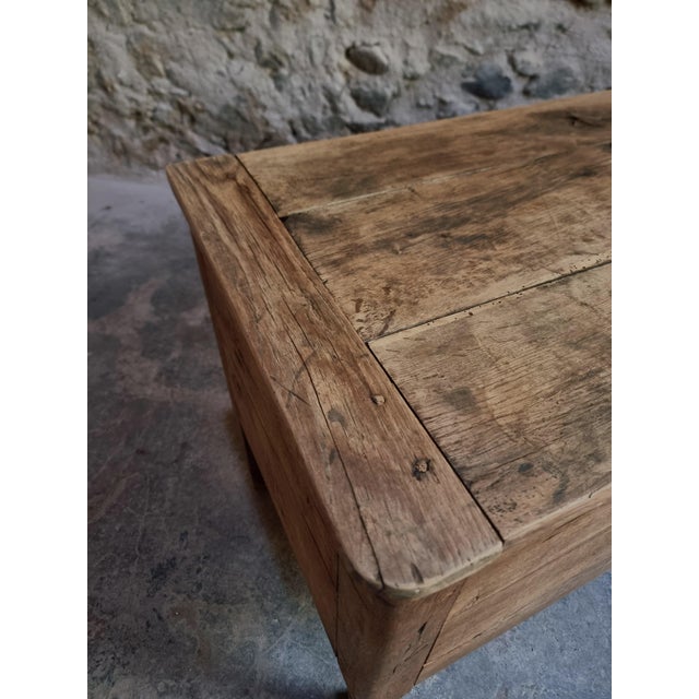 Antique Early 19th Century French Oak Blanket Chest on Stand For Sale - Image 6 of 18