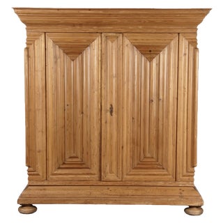 Antique Wardrobe in Softwood, Frankfurt, Germany, 1750s For Sale