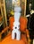 1970s Vintage Light Blue Wooden Mexican Sculpture For Sale - Image 5 of 11