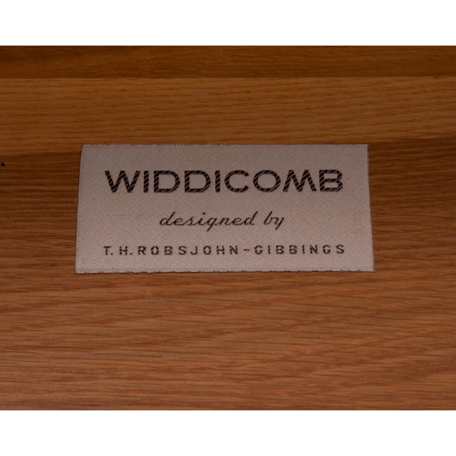 t.h. Robsjohn Gibbings Widdicomb Walnut Spear Handle Five Drawer Chest Dresser For Sale - Image 18 of 18