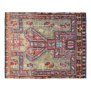 Vintage Turkish Professional Hand Knotted Kilim, 3'4x5'4 For Sale
