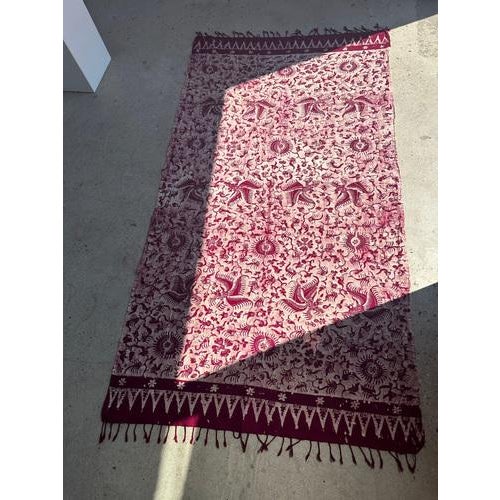 Large Indonesian Printed Batik Ceremonial Fabric For Sale - Image 4 of 18