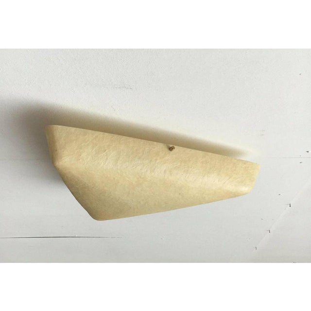 Mid-Century Minimalist Triangular Fiberglass Ceiling Lamp, 1960s For Sale - Image 9 of 18