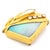 Metal Vintage American Studio 22k Gold Opal Diamond Modernist Brooch For Sale - Image 7 of 14