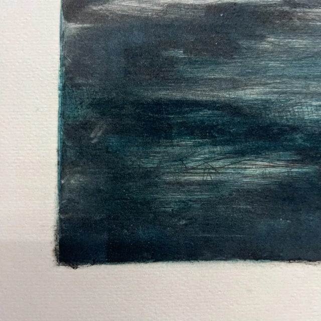 Abstract Art by Gina Kail June 1998 Mono Print Abstract Landscape 3 For Sale - Image 3 of 9