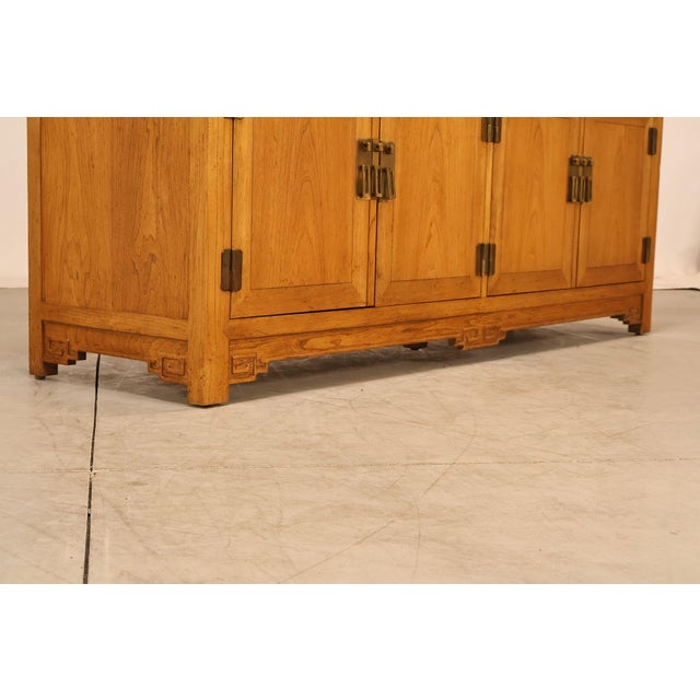 Baker Asian Style Hardwood Credenza Buffet Sideboard For Sale - Image 16 of 18
