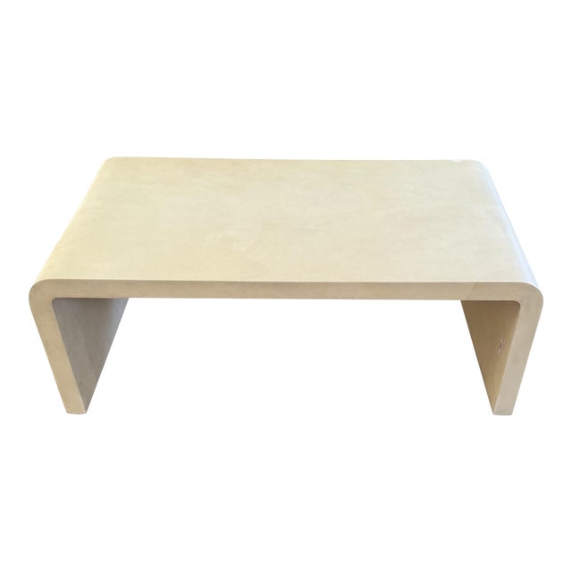 Karl Springer Goatskin Waterfall Table For Sale