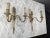 Louis XVI Style Bronze Wall Lights, Set of 2, in Very Good conditions. Up to 250V (Europe/UK Standard).The wiring of this...