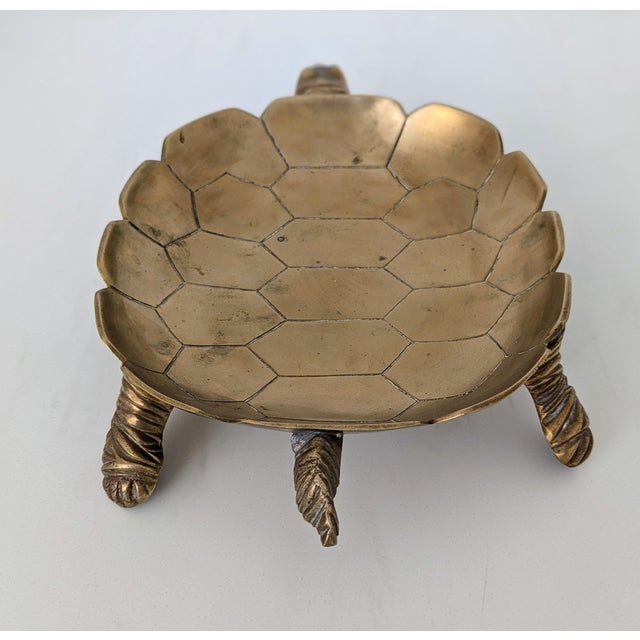 1970s Brass Turtle Tortoise Valet For Sale - Image 4 of 8