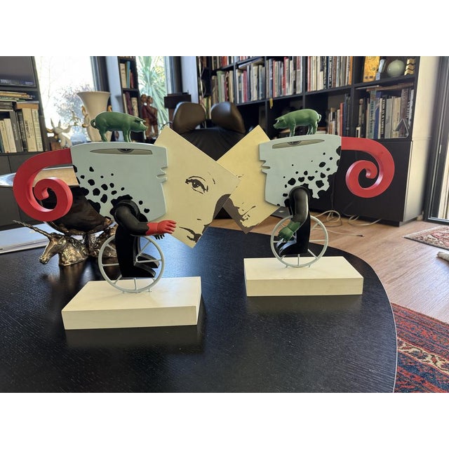 Sculptures by Frank Slabbinck, Set of 2 For Sale - Image 15 of 16