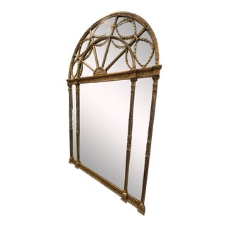 Antique French Giltwood Large Wall Mirror For Sale