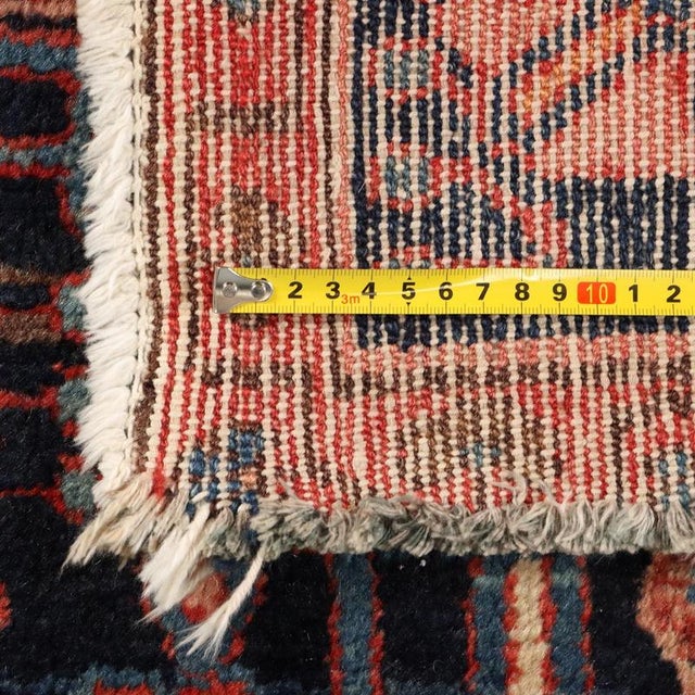 Red Middle Eastern Nahavand Rug in Wool For Sale - Image 8 of 9