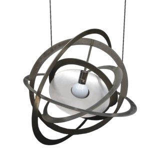 Bauhaus Stainless Steel Ceiling Lamp by Josef Albers for Tecta, 1926s For Sale
