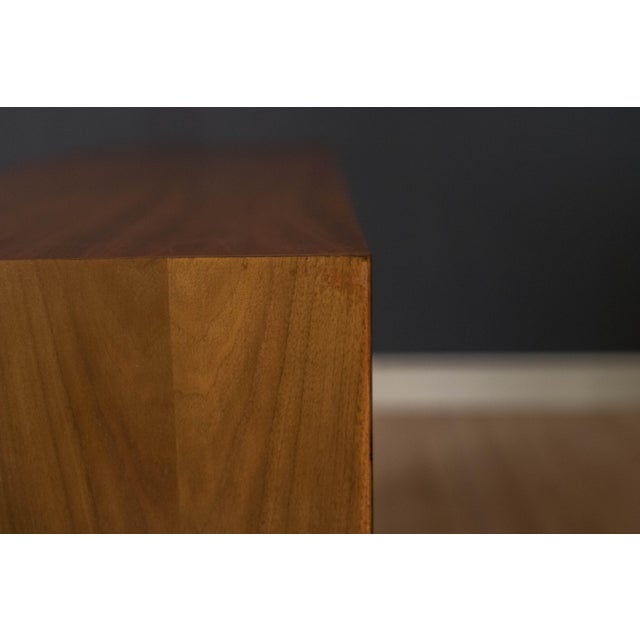 Mid Century California Modern Walnut Tambour Door Credenza by Milo Baughman For Sale - Image 16 of 18
