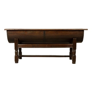 18th Century French Provincial Oak Petrin Dough Bin Table For Sale