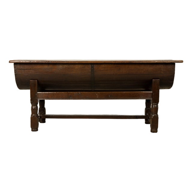 18th Century French Provincial Oak Petrin Dough Bin Table For Sale