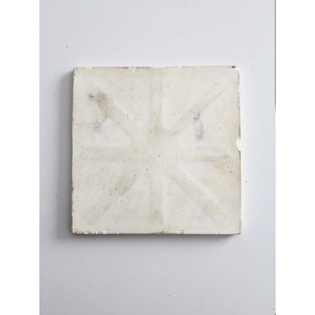 Mid-Century Hand-Painted Ceramic Tile For Sale - Image 6 of 9