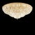 Empire 36 lights flush mount in gold plate and full cut crystal by aggiolight. Dimensions: d 180 x h 90 cm. Materials:...