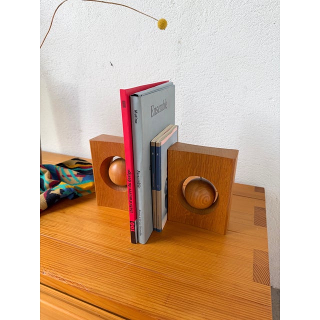 Constructivist Wooden Bookends, 1970s, Set of 2 For Sale - Image 10 of 18