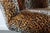 1970s 1970s Mid Century Modern Leopard Print Tulip Chair and Ottoman Set - 2 Pieces For Sale - Image 5 of 7