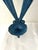 Vintage Sea Blue Burwood Candle Sconces, a Pair For Sale - Image 4 of 6