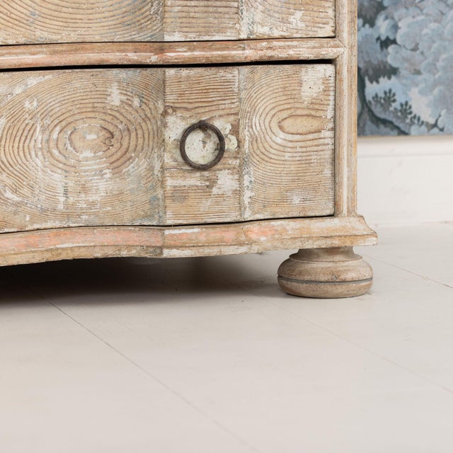 Early 19th C. Danish Baroque Arbalète Shaped Commode in Original Patina For Sale - Image 15 of 18