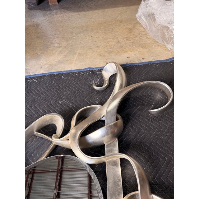Contemporary Lily Kou Silver Mirror For Sale - Image 3 of 4