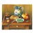French Still Life With Pitcher, Bread, Fruit & Wine For Sale
