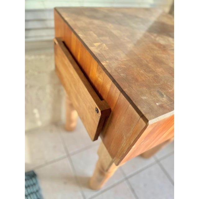 Modern Boos Butcher Block Table or Kitchen Island For Sale - Image 3 of 12