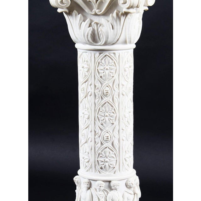 20th Century Composition Marble Bust of Apollo on Pedestal, Set of 2 For Sale - Image 12 of 15