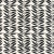 Sample - Schumacher Leaf Stripe Wallpaper in Ebony For Sale