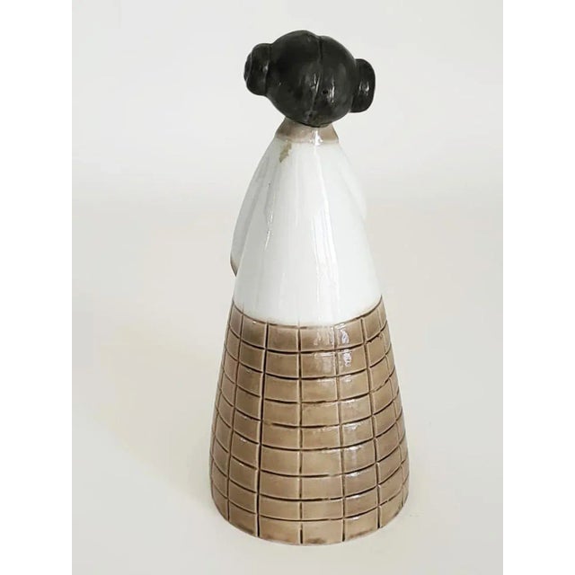 Bing & Grondahl !960s Swedish Porcelain Girl With Flower Figurine For Sale - Image 4 of 11